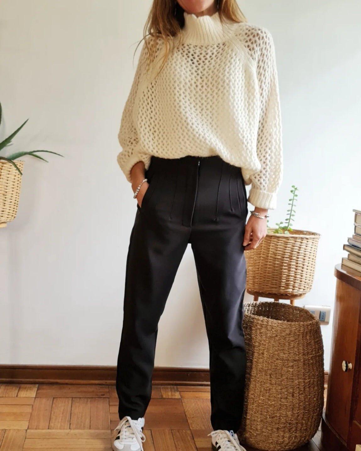 PANTALON GRETA NEGRO -30% DE DCTO. - Quemepongo