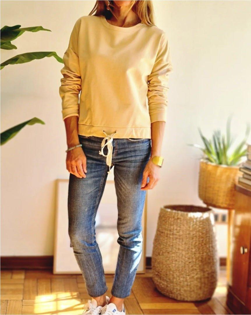 Poleron Basico Beige - Queme Pongo Tienda