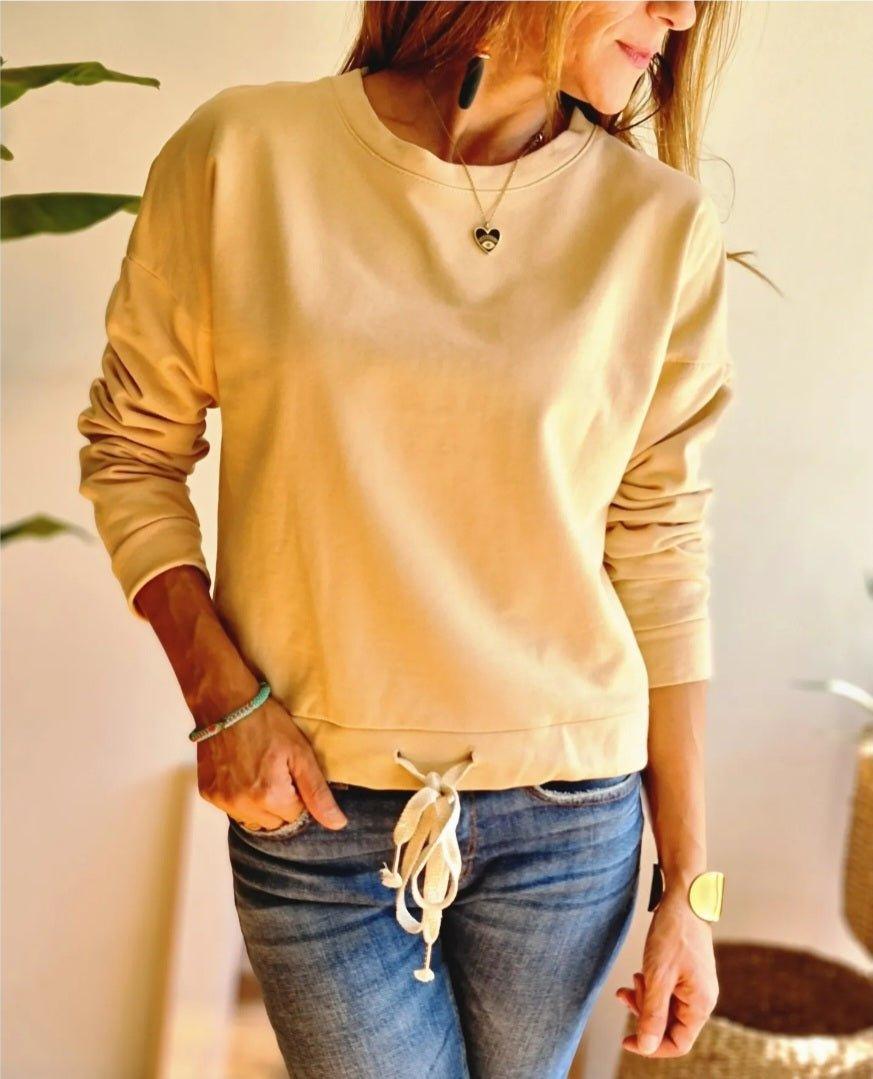 Poleron Basico Beige - Queme Pongo Tienda
