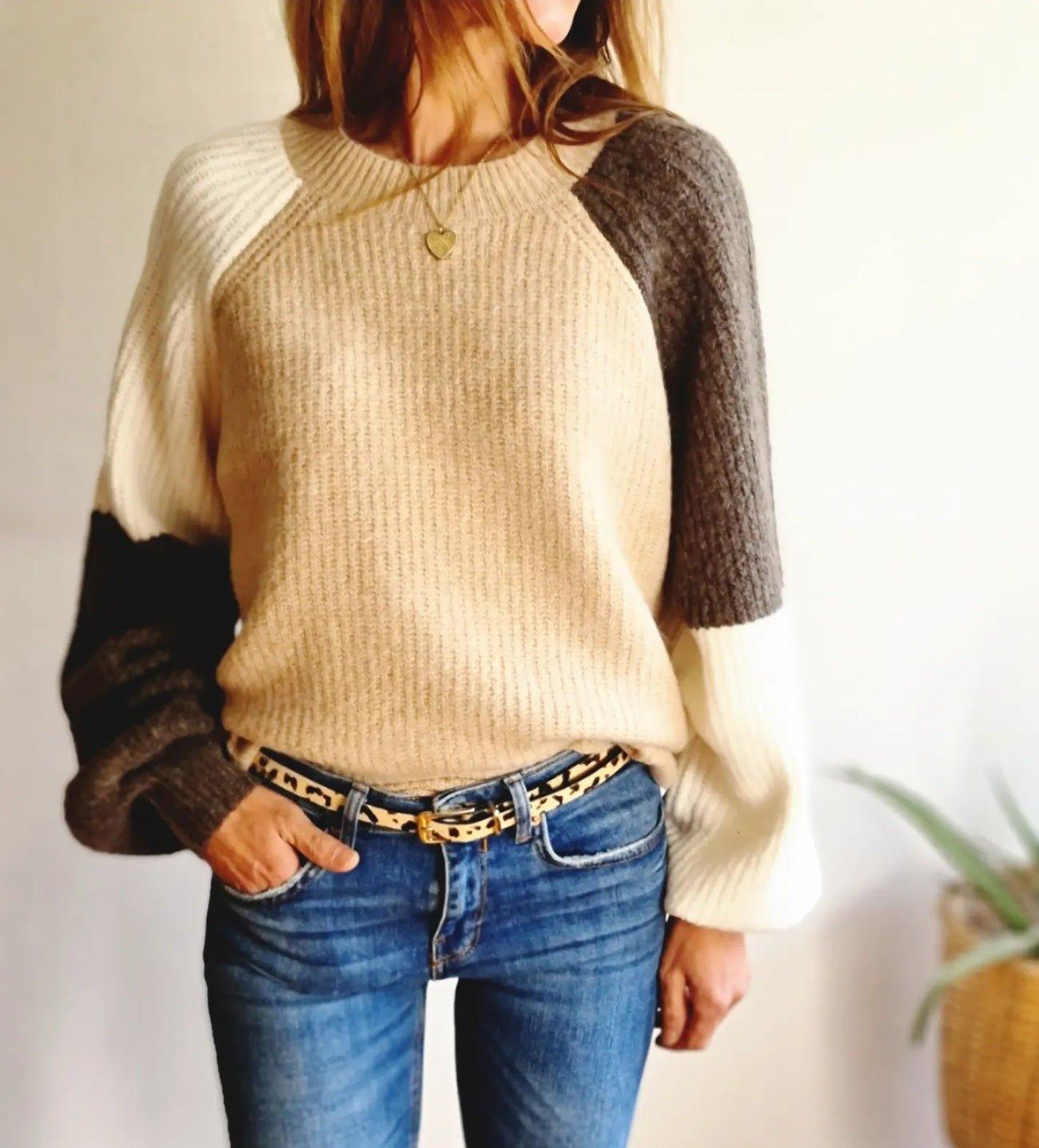 Sweater Ester Camel - Queme Pongo Tienda