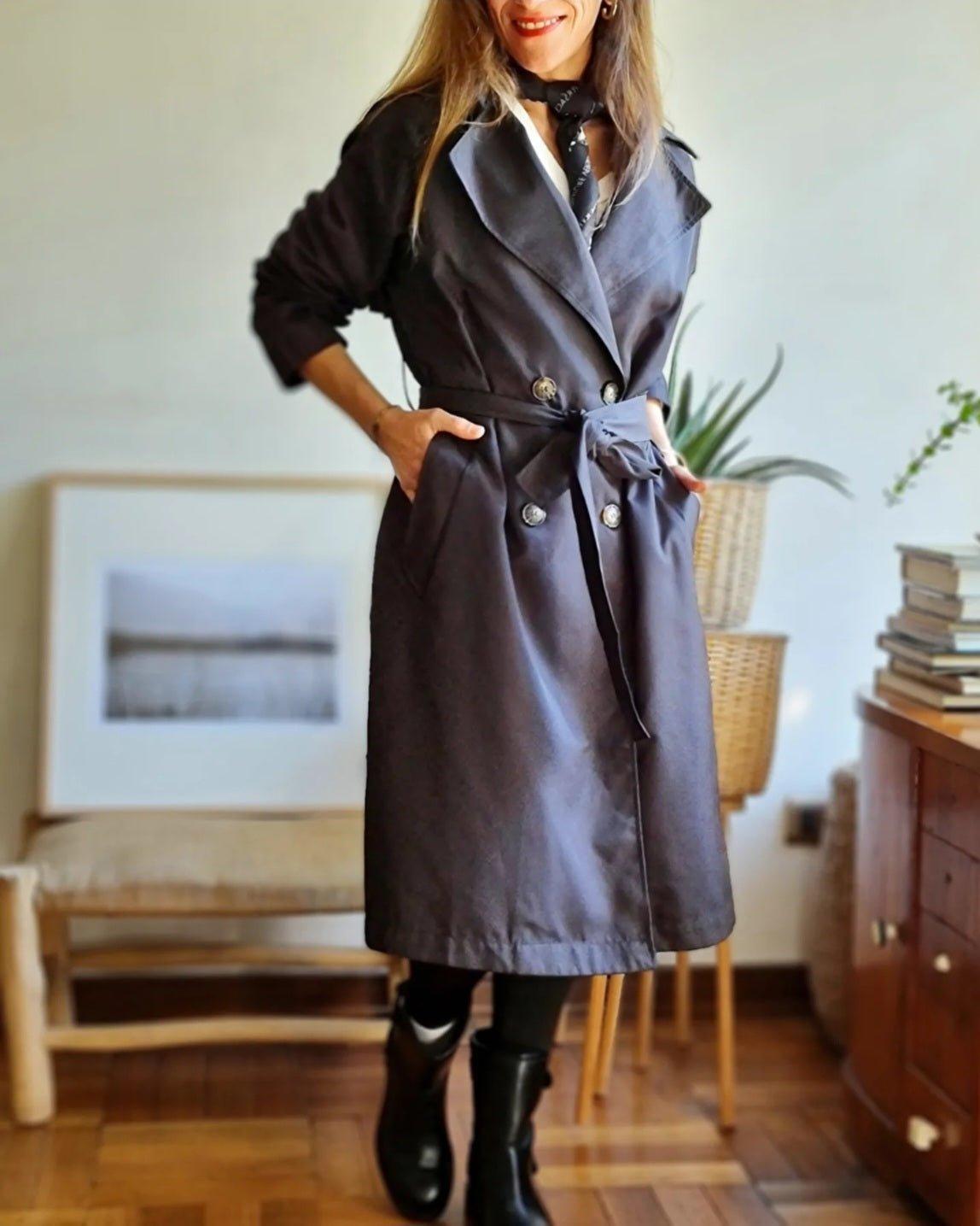 TRENCH SARA NEGRO -10% DE DCTO. - Quemepongo