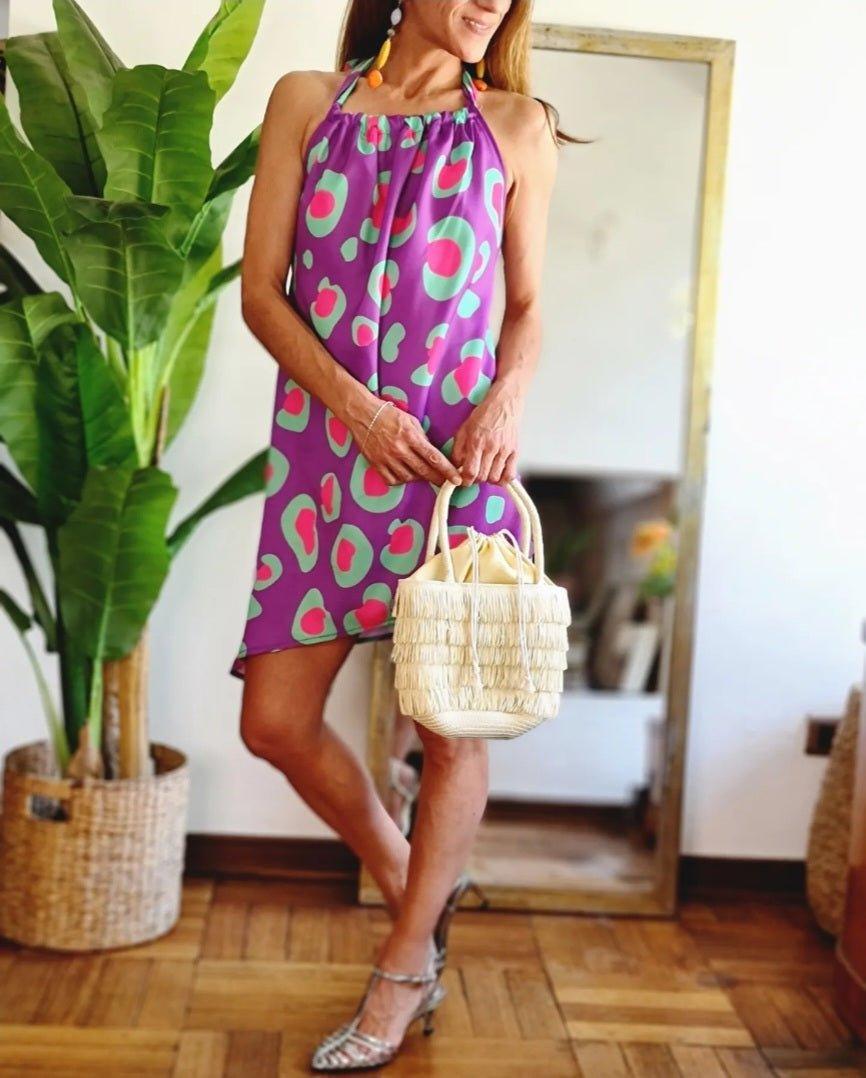 VESTIDO ASUNCIÓN MORADO -60% DE DCTO. - Quemepongo