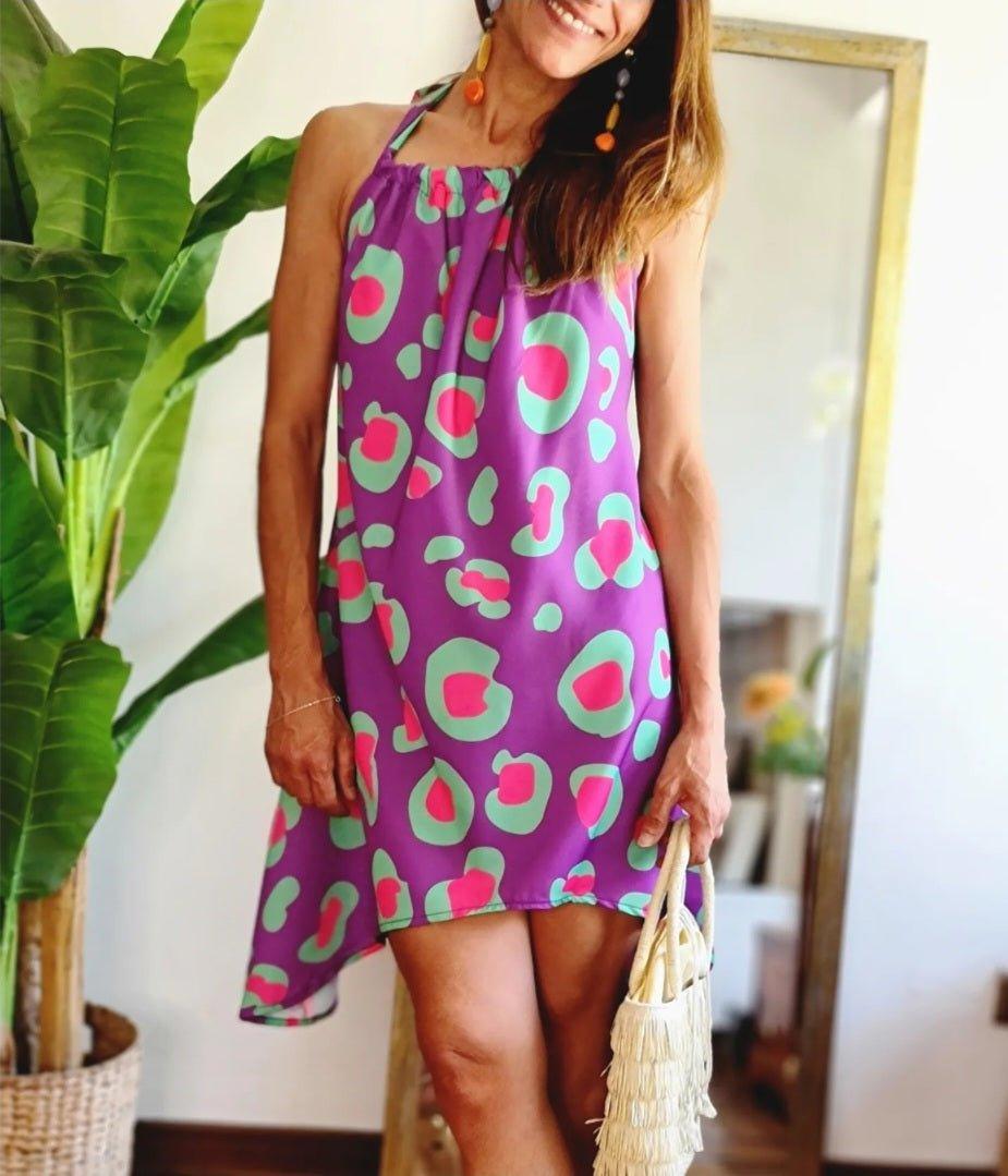 VESTIDO ASUNCIÓN MORADO -60% DE DCTO. - Quemepongo