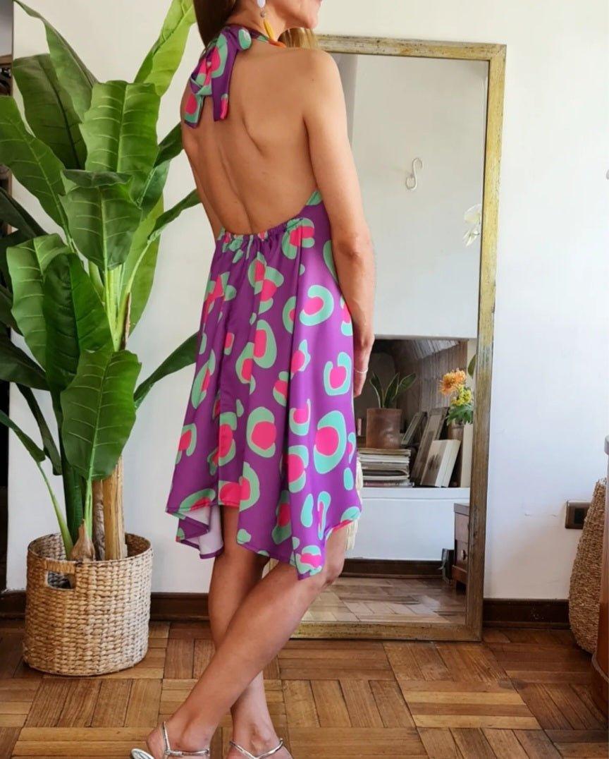 VESTIDO ASUNCIÓN MORADO -60% DE DCTO. - Quemepongo