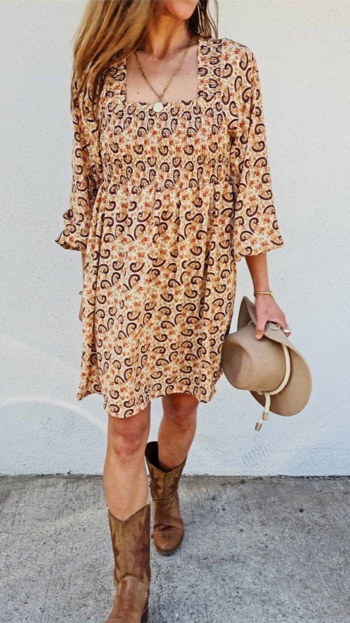 VESTIDO CAMELIA VAINILLA -60% DE DCTO. - Quemepongo