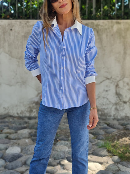 BLUSA REINA CELESTE.