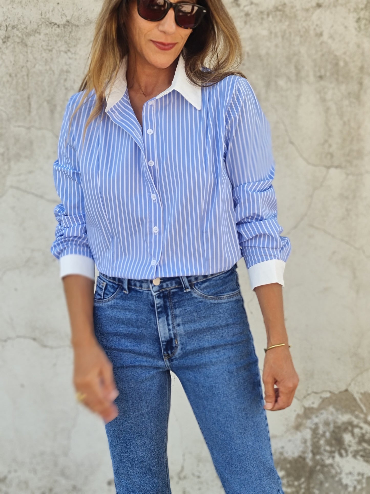 BLUSA REINA CELESTE.