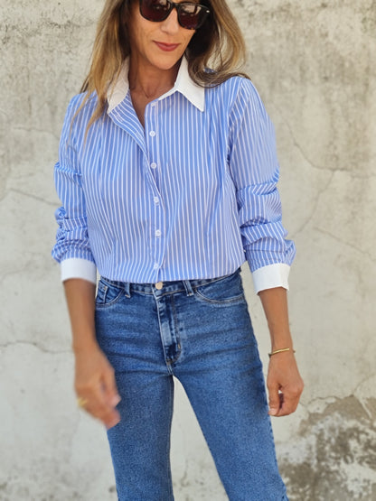 BLUSA REINA CELESTE.