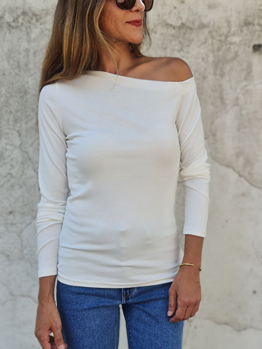 POLERA ASTRID BLANCA.