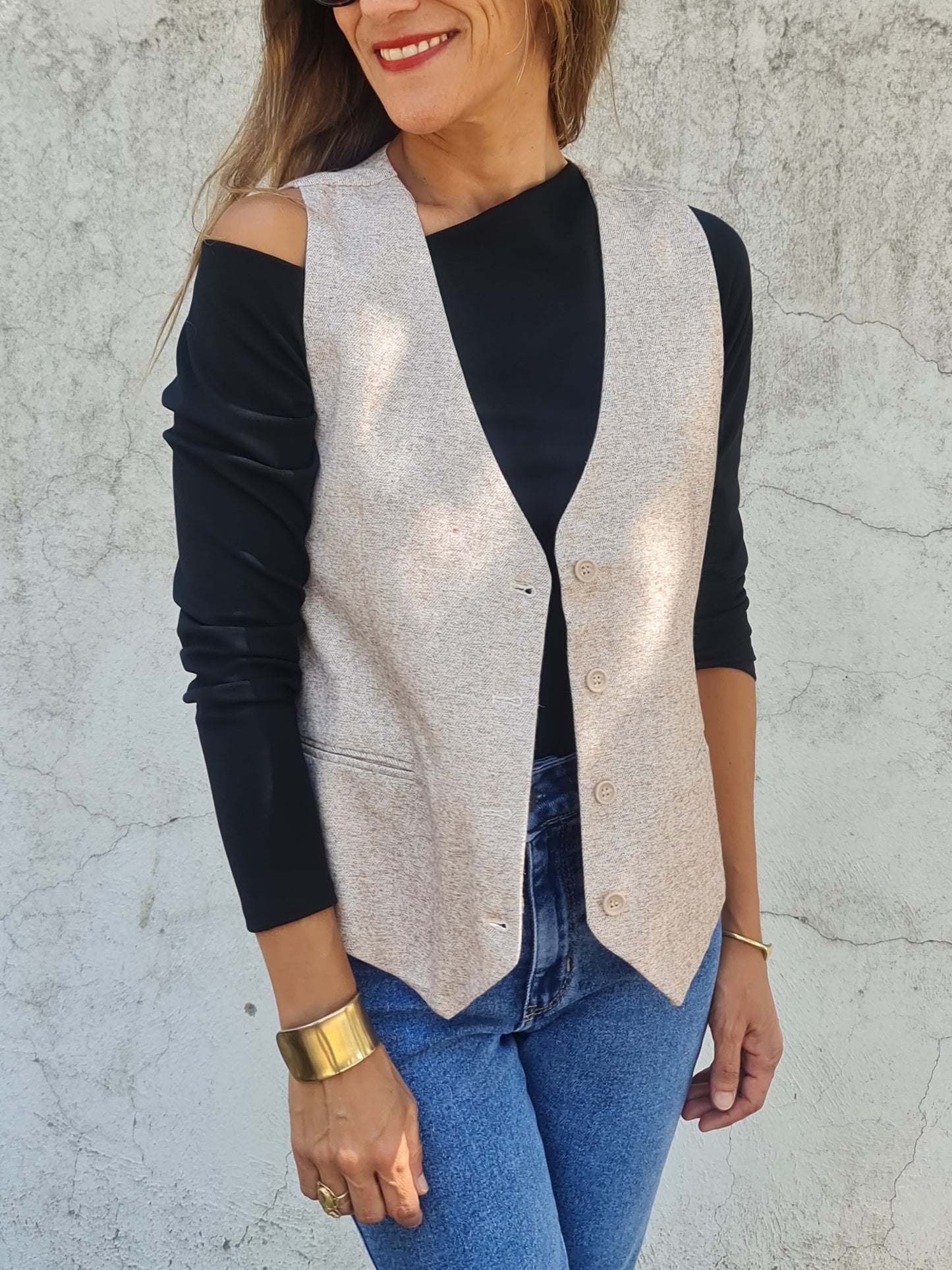 GILLET ESPIGA BEIGE.