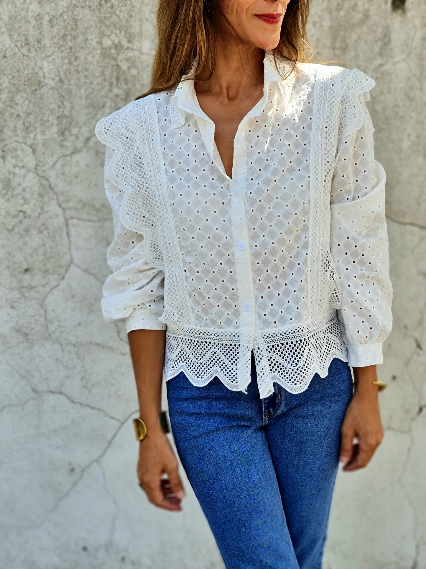 BLUSA MAGNOLIA BLANCA.