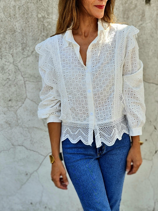 BLUSA MAGNOLIA BLANCA.