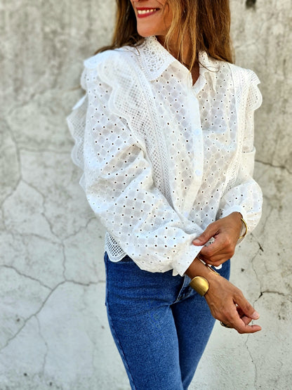 BLUSA MAGNOLIA BLANCA.