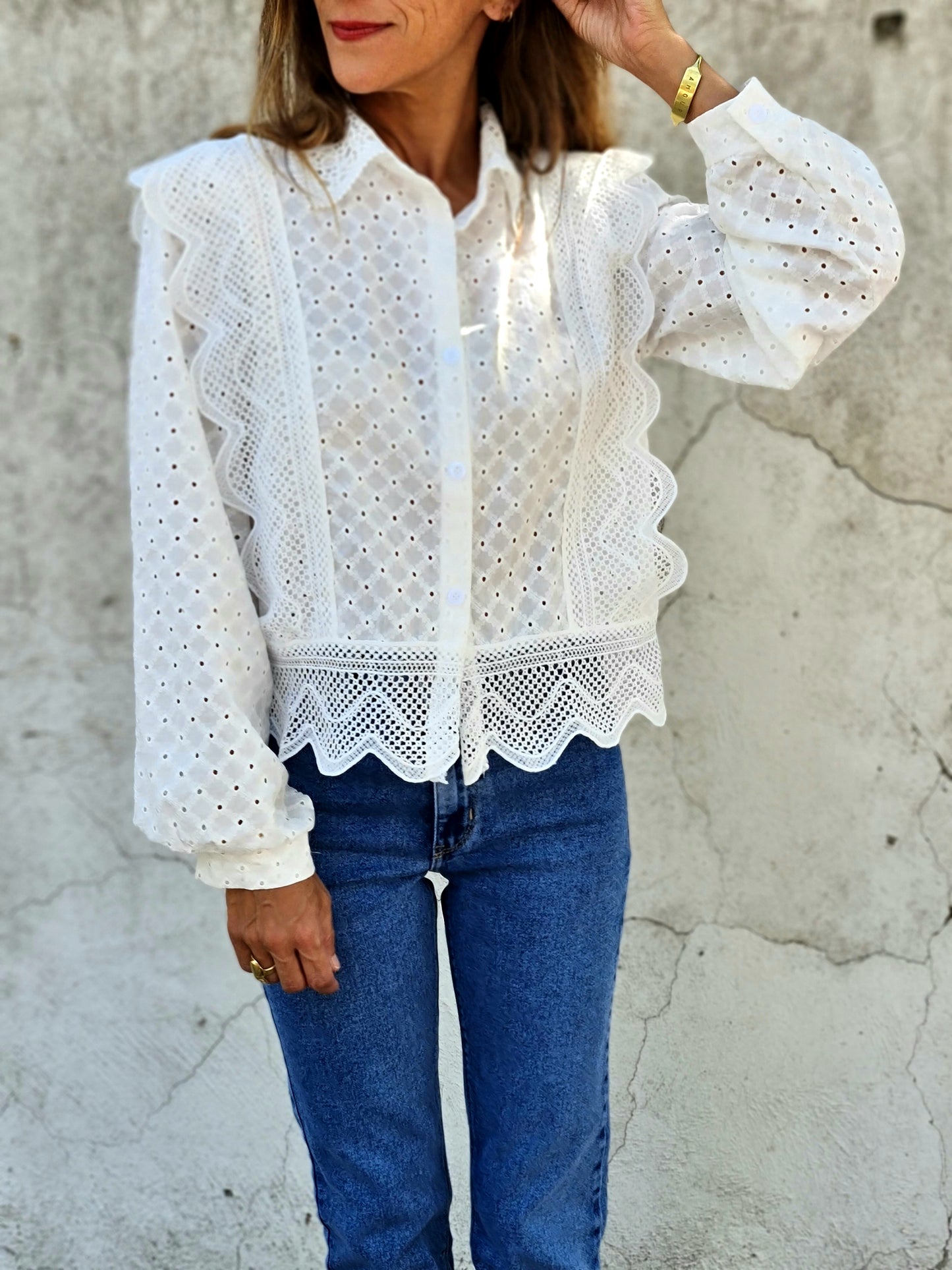 BLUSA MAGNOLIA BLANCA.