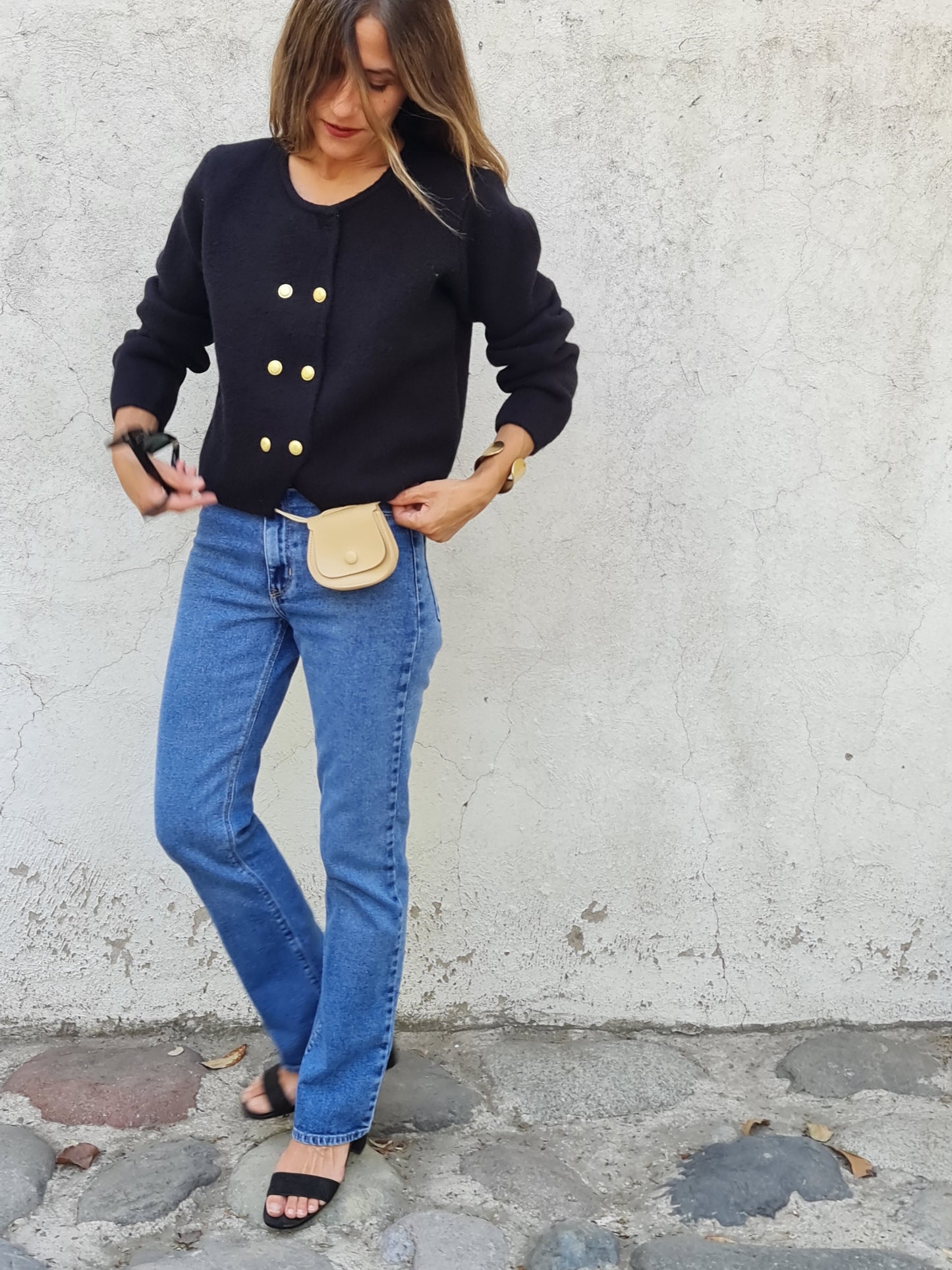 CHALECO BEATRIZ NEGRO.