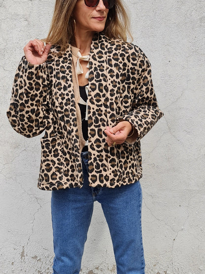 CHAQUETA PRINT CAMEL. - Quemepongo