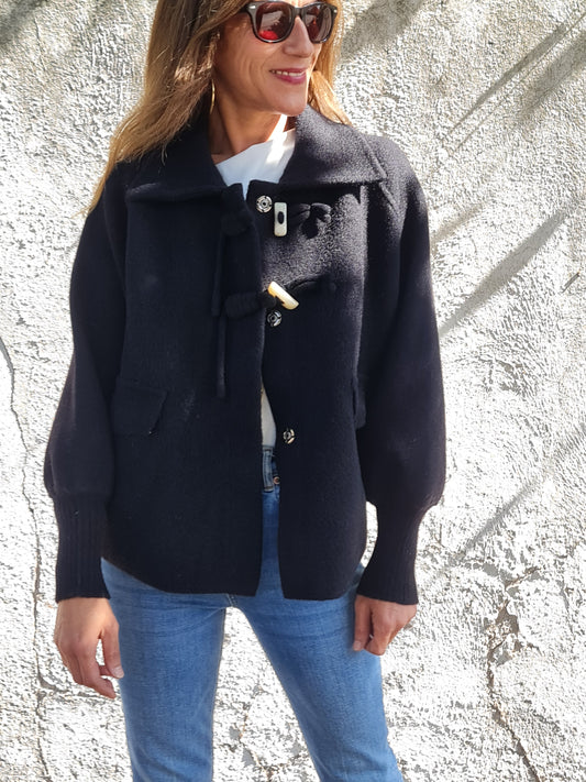 CHAQUETA/CAPA MAITE NEGRA.