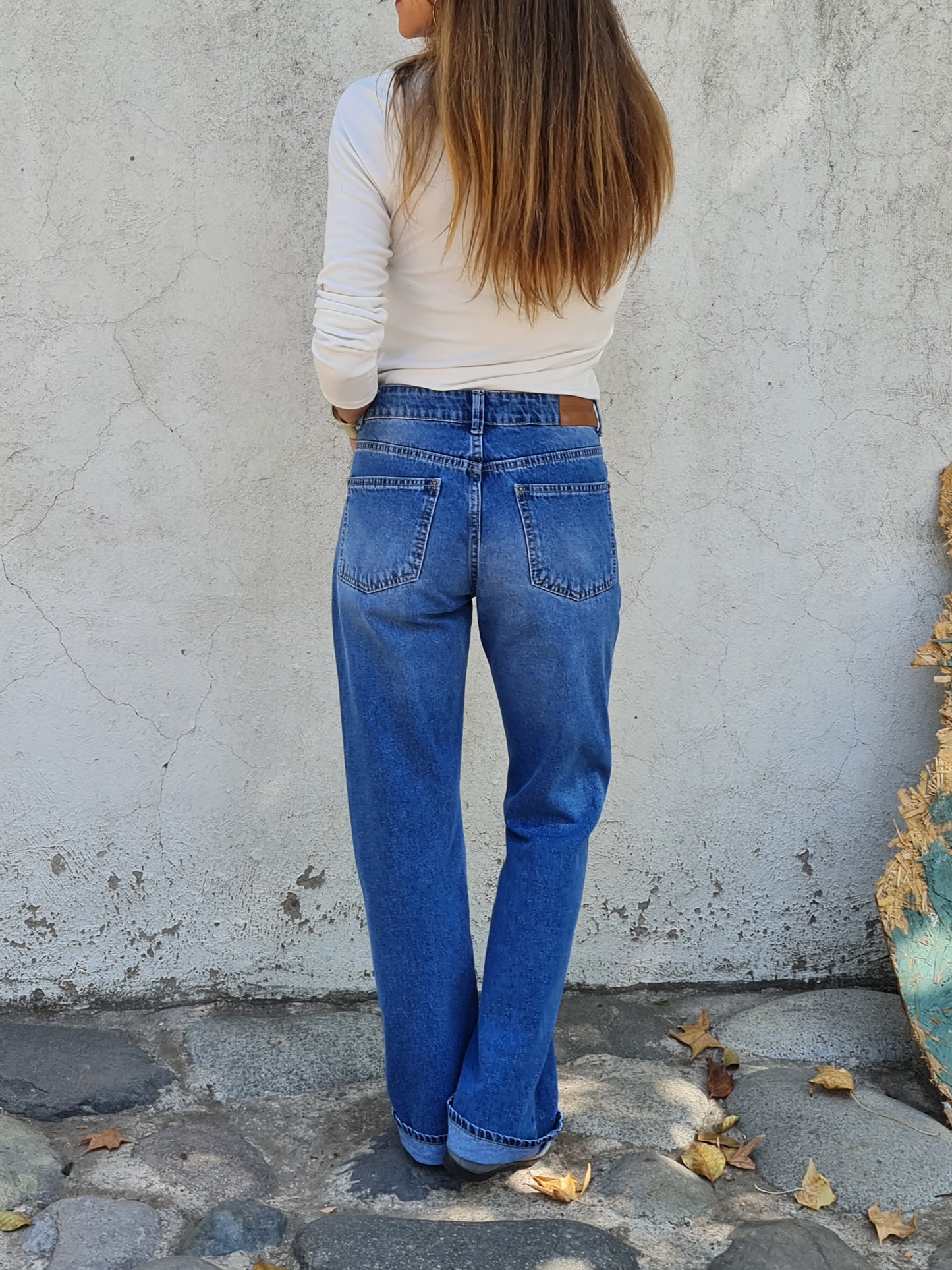 JEANS DIANA AZUL MEDIO.