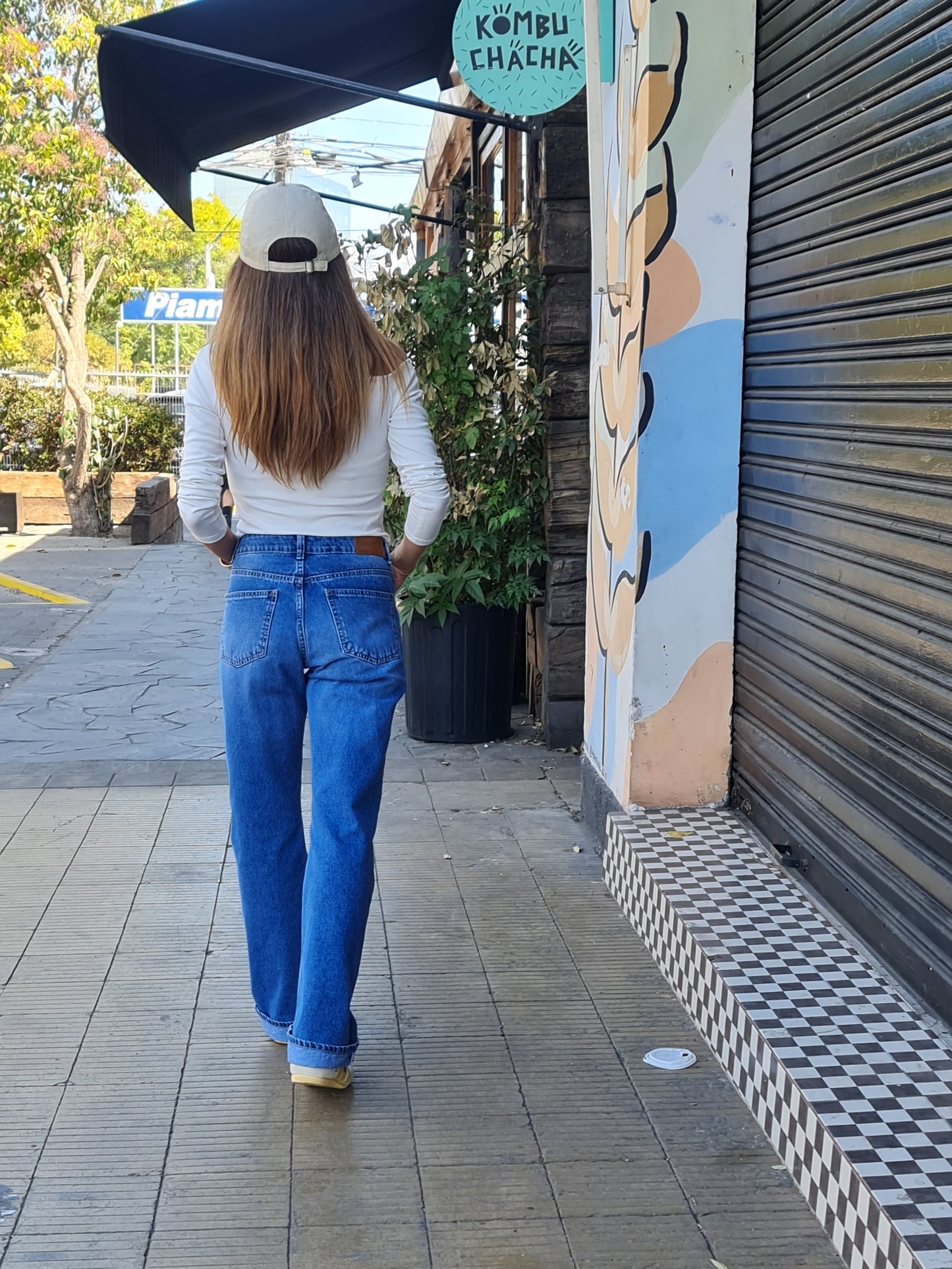JEANS DIANA AZUL MEDIO.