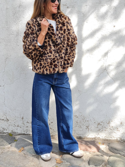 CHAQUETA PIEL PRINT.