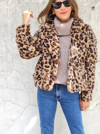 CHAQUETA PIEL PRINT.