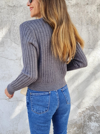 CHALECO INES GRIS MARENGO. - Quemepongo