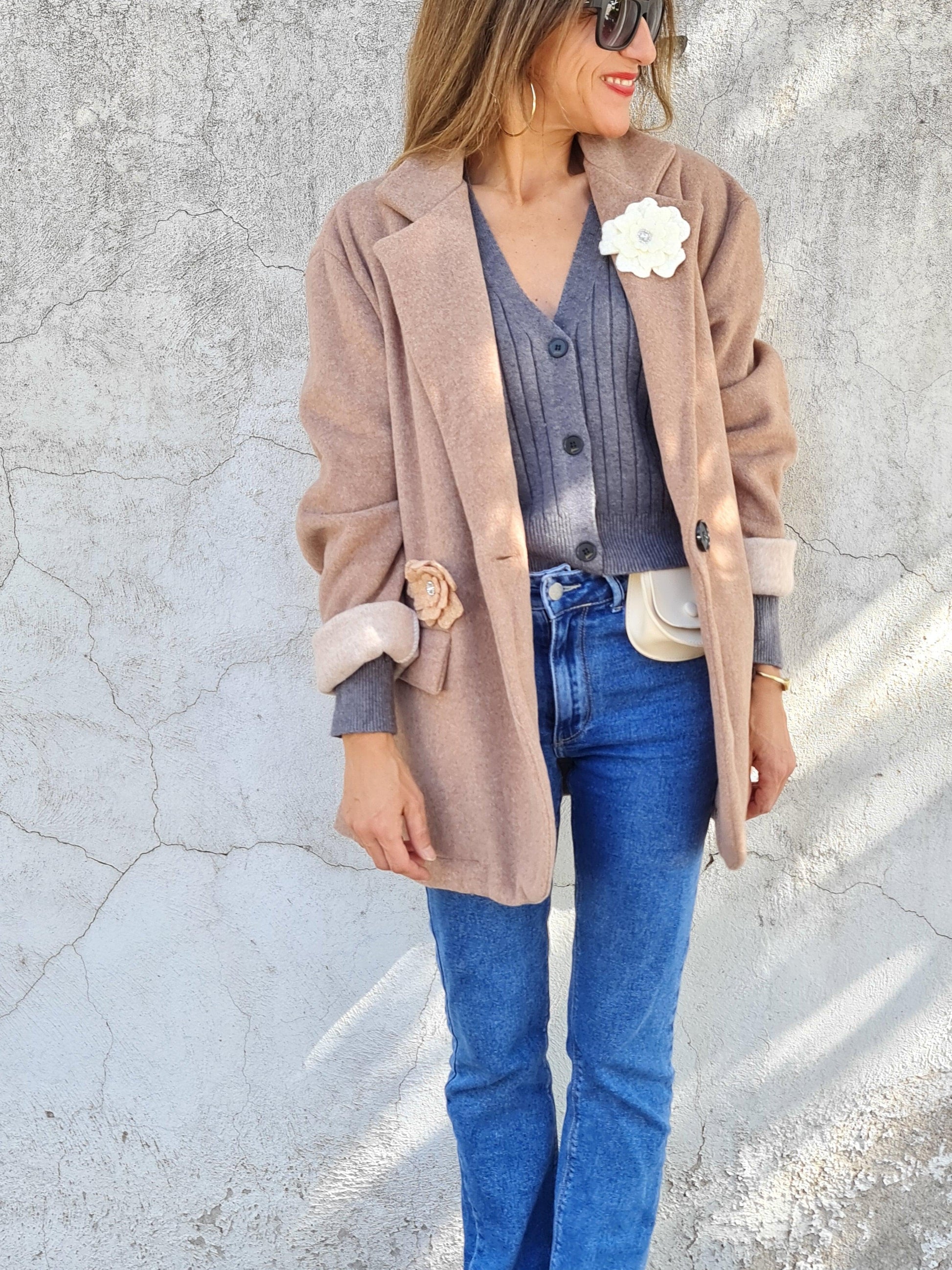 CHAQUETA JOSEFINA CAMEL -15% Dcto. - Quemepongo