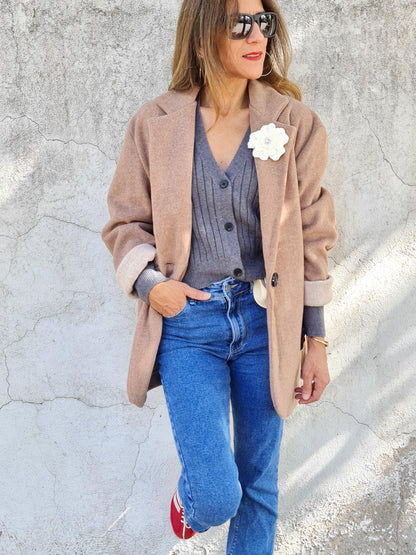 CHAQUETA JOSEFINA CAMEL -15% Dcto. - Quemepongo