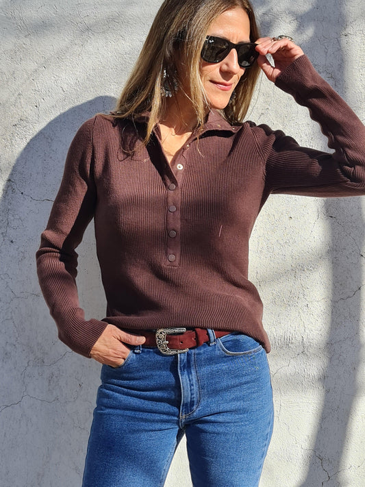 SWEATER MANUELA CAFÉ. - Quemepongo