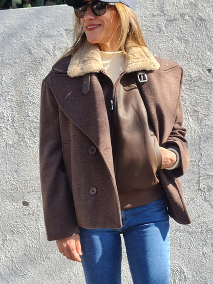 CHAQUETA VICTORIA CHOCOLATE -10% DCTO.