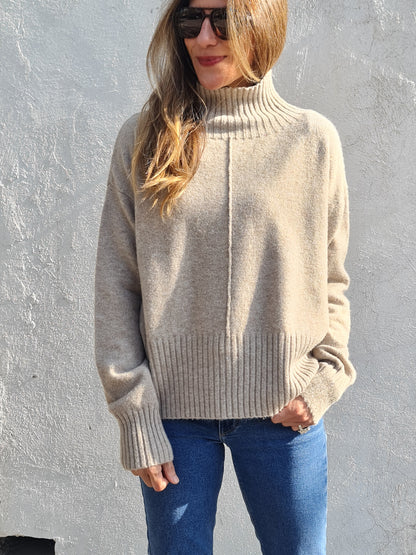 SWEATER MARTA TOSTADO SUAVE -15% DCTO.
