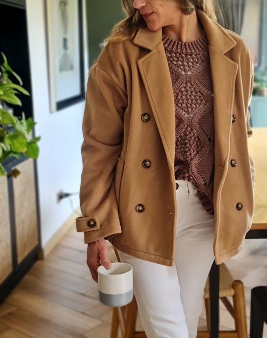 CHAQUETA FILIPA CAMEL -15% Dcto.