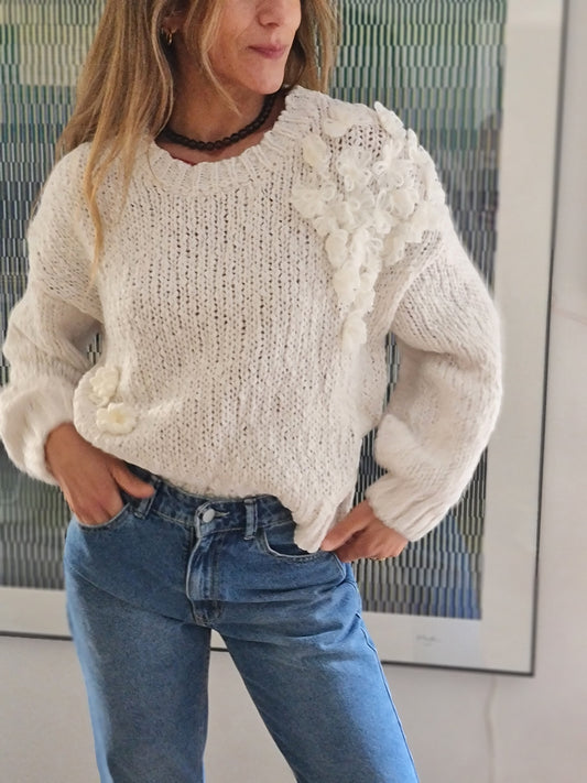 SWEATER CAMILA BLANCO.