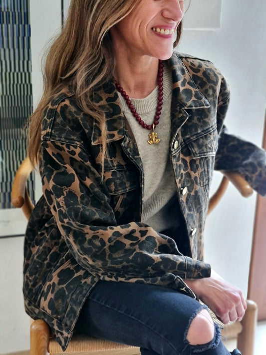 CHAQUETA JEANS PRINT.