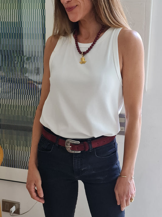 POLERA LETICIA BLANCA.