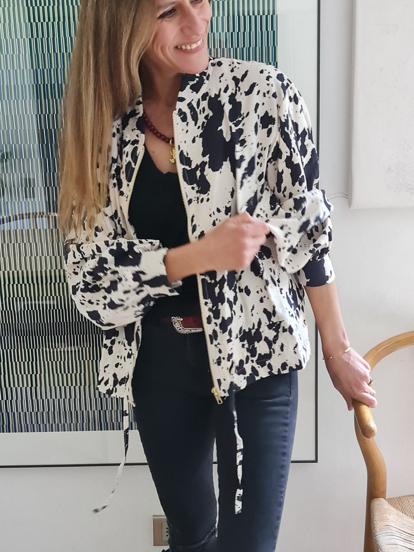 CHAQUETA VIRGINIA NEGRA.