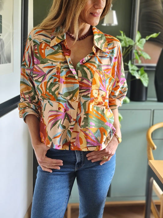 BLUSA PEPA BEIGE.