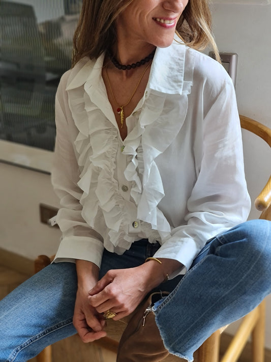 BLUSA ANTONIETA BLANCA.