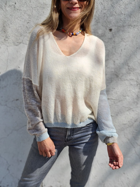 SWEATER CLARITA CREMA.