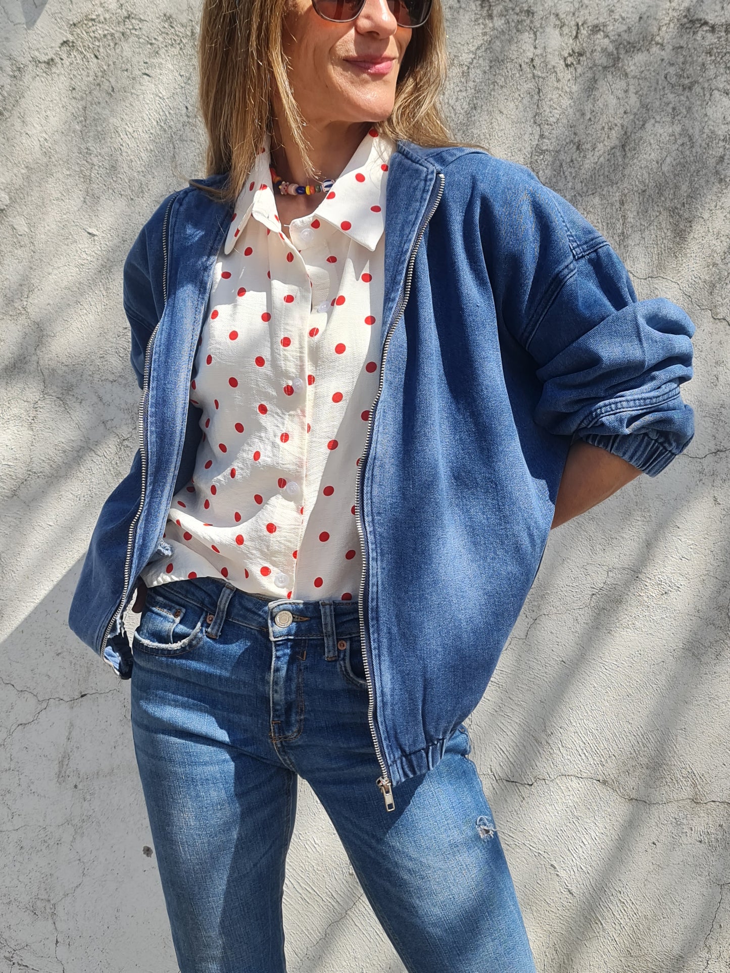 Blusa Lunares Rojo