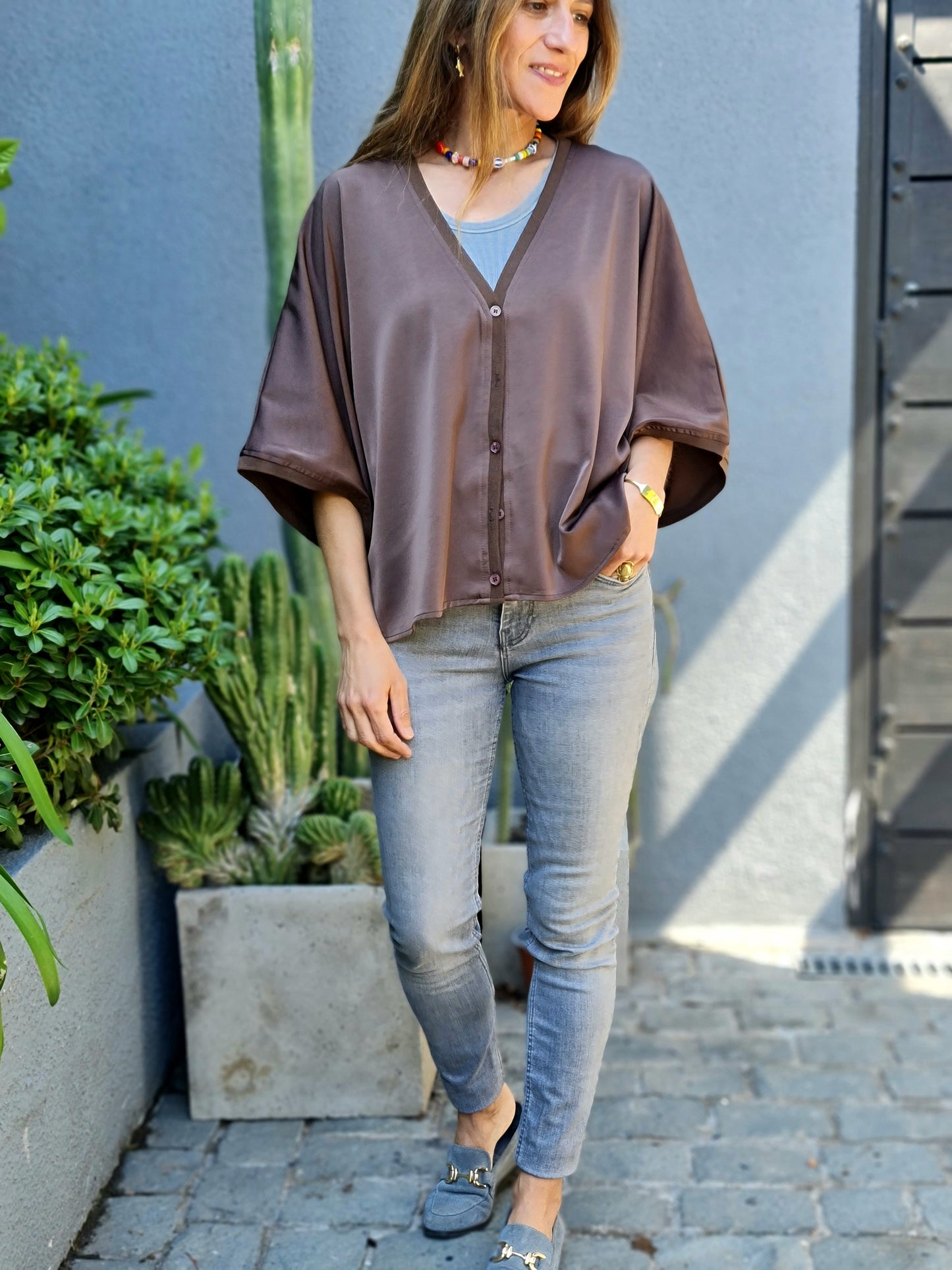 BLUSA / TAPADO  ROSARIO CHOCOLATE 10% DE DCTO.