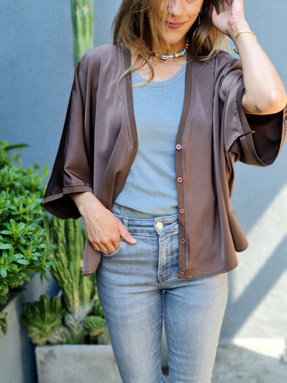 BLUSA / TAPADO  ROSARIO CHOCOLATE 10% DE DCTO.