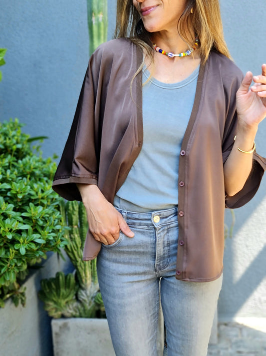 BLUSA / TAPADO  ROSARIO CHOCOLATE 10% DE DCTO.