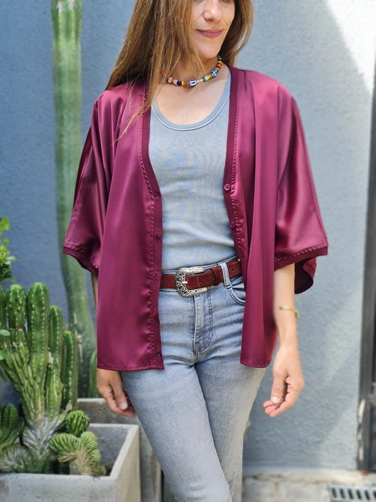 BLUSA / TAPADO  ROSARIO BURDEO 10% DE DCTO.