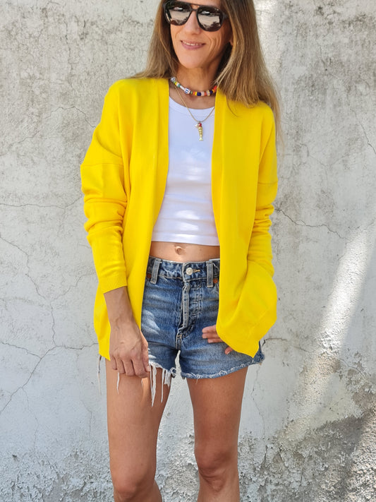 CHALECO  EMILIANA AMARILLO -35% DCTO.