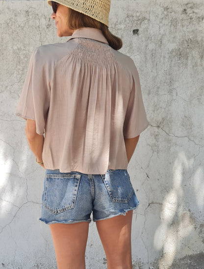 BLUSA  AURORITA TOSTADA -30% DCTO.