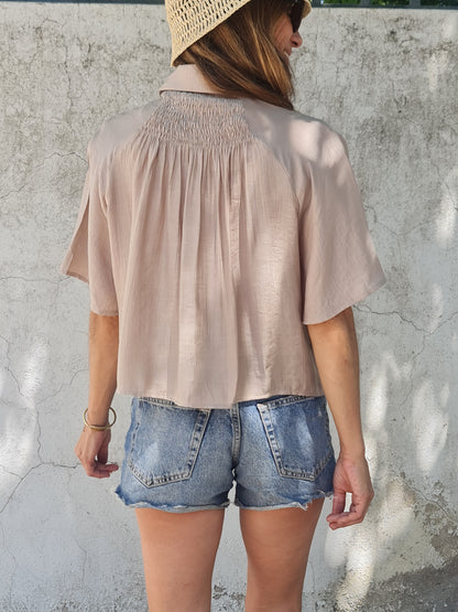 BLUSA  AURORITA TOSTADA -30% DCTO.