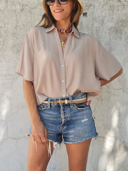 BLUSA  AURORITA TOSTADA -30% DCTO.