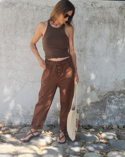 PANTALON INES CHOCOLATE -30% DCTO.