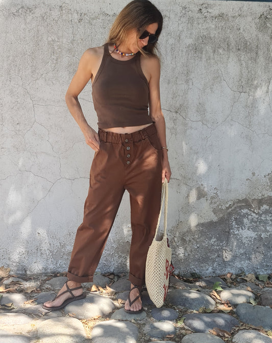 PANTALON INES CHOCOLATE -30% DCTO.